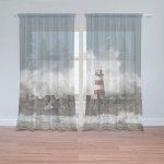 Sablio Záclony Maják ve vlnách: 2ks 150x250cm – Hledejceny.cz