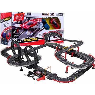 iMex Toys Největší autodráha GIGANT se zatáčkami 1420 cm – Zboží Dáma