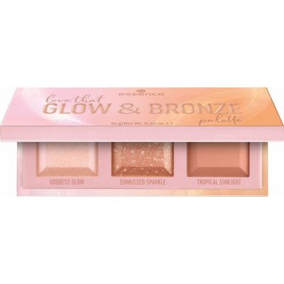 Essence love that glow & bronze konturovací paletka 16 g – Zboží Mobilmania