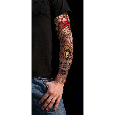 Fan Ink Tattoo rukáv Ottawa Senators