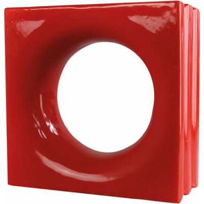 Fuchs Design Keramická luxfera Style'n Art Deko Loop červená, 19 x 19 x 8 cm – Zboží Mobilmania