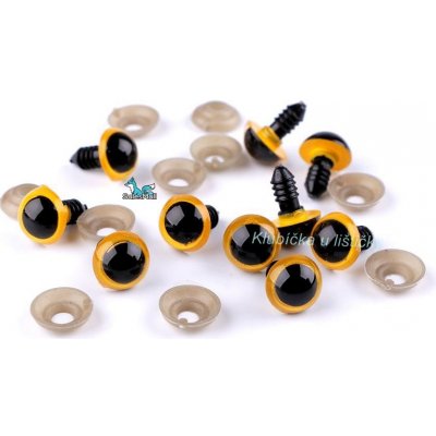 Bezpečnostní oči 14mm žluté – Zboží Mobilmania