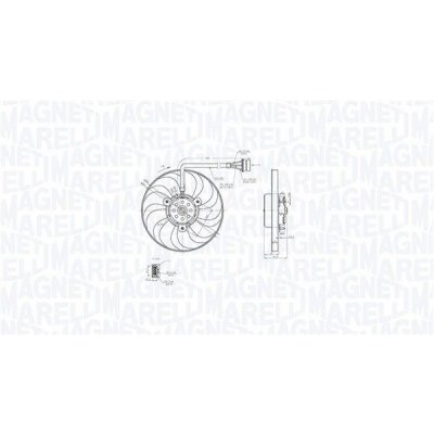 Větrák, chlazení motoru MAGNETI MARELLI 069422876010 | Zboží Auto