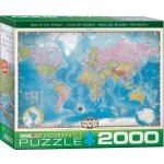 EuroGraphics Mapa světa 2000 dílků – Hledejceny.cz
