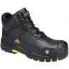 Pracovní obuv PortWest Apex Mid Boot S3S ESD HRO SR SC FO obuv Black/Yellow