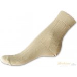Nepon Bambusové ponožky s lycrou žebro béžové – Zboží Mobilmania