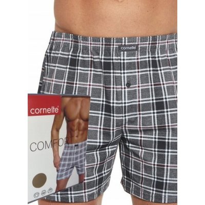 Comfort Boxer pánské volné trenky grafit – Hledejceny.cz