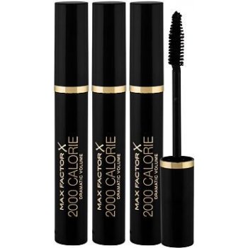 Max Factor 2000 Calorie Dramatic Volume řasenka odstín Black 3 x 9 ml pro ženy dárková sada