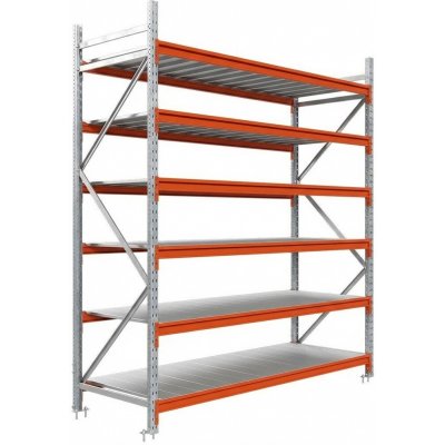 Majster Regál Longspan 200 x 150 x 80 4 police pozink oranžová – Hledejceny.cz