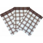 Sleep-well Utěrky Bambus Kostka velká hnědá 50x70 cm. 3 ks – Zboží Mobilmania