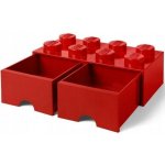 LEGO® Úložný box 250 x 502 x 181 se šuplíky červená – Zboží Dáma