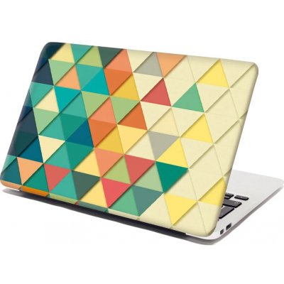 Sablio Samolepka na notebook Trojúhelníky - 29x20 cm – Zboží Živě