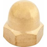 LUX-TOOLS Uzavřená matice mosazná M8, pr. 13 mm, 8 ks – Zboží Mobilmania