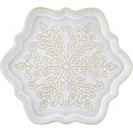 Bloomingville Servírovací talíř Winter 15,5 cm, bílá barva, keramika – Zboží Dáma