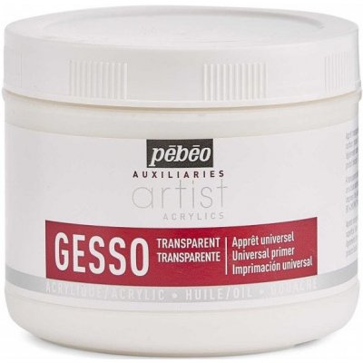 DecoSpray 200ml - Gesso blanc - Apprêt acrylique en bombe - Pébéo