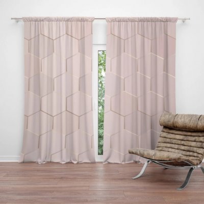 Sablio Závěs Rose gold: 2ks 140x250cm – Hledejceny.cz