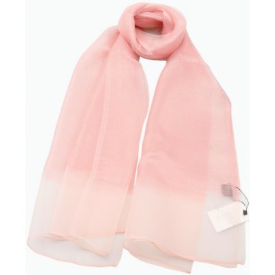 Classic Scarf hedvábná růžová šála se třpytivou nití