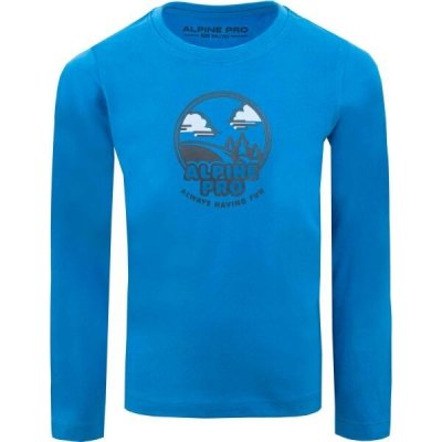 Alpine Pro VELDO Chlapecké triko modrá – Zboží Mobilmania