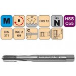 NÁSTROJE CZ Závitník strojní M4x0,7 ISO2 HSSCo5 DIN 371 C - 1000 - CZZ1000-M4-ISO2 – Hledejceny.cz