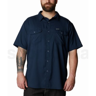 Columbia Utilizer II Solid short sleeve shirt 1577764464 collegiate navy – Zboží Mobilmania