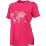 LASTING dámské merino triko s tiskem MANUELA růžové – Sleviste.cz