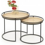 Halmar Manado 2 ks černý / přírodní ratan – Zboží Mobilmania