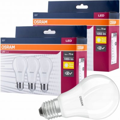 Osram 6x LED žárovka A60 E27 10W 75W 1055lm 2700K – Zboží Mobilmania