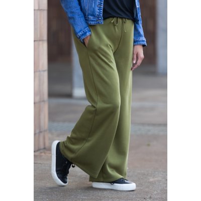 Italy fashion Dámské kalhoty MADELINE Olivově zelená – Zbozi.Blesk.cz