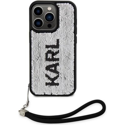 Karl Lagerfeld Sequins Reversible iPhone 13 Pro Black/Silver – Hledejceny.cz