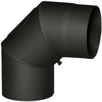 STEEL Processing Koleno kouřové s otvorem 160mm/90st.t.1,5mm ČER 654419 – Zboží Mobilmania