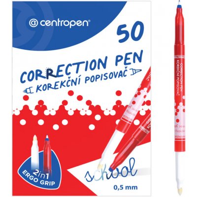 Zmizík CENTROPEN s korektorem 3649 trojhranný – Sleviste.cz