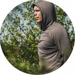 Korda triko UPF Hooded Top Charcoal – Sleviste.cz