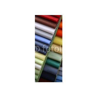 WEBLUX 6463805 Samolepka na dveře fólie Color samples of a fabric in shop Vzorky barev látky v prodejně rozměry 90 x 220 cm – Zboží Mobilmania
