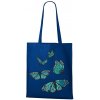 Nákupní taška a košík Plátěná taška Motýli Modrá