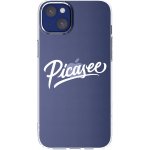 Picasee silikonový průhledný obal pro Apple iPhone 14 Plus - Picasee - old logo - white – Zboží Mobilmania