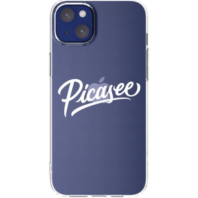 Picasee silikonový průhledný obal pro Apple iPhone 14 Plus - Picasee - old logo - white – Zboží Mobilmania