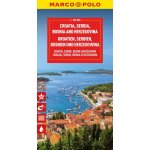 Croatia, Bosnia, Herzegovina Marco Polo Map – Zboží Dáma