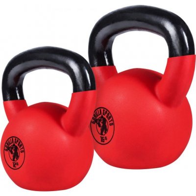Gorilla Sports Sada kettlebellů pogumovaný povrch 12 kg 16 kg – Sleviste.cz