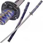 Art Gladius modro-stříbrná katana s pochvou – Zbozi.Blesk.cz