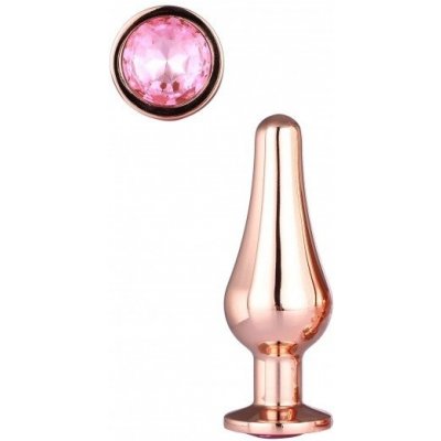 Dream Toys Gleaming Love Rose Gold Pleasure Plug S – Zboží Dáma