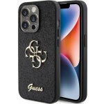 Guess Fixed Glitter 4G Metal Logo Apple iPhone 15 Pro černé – Sleviste.cz