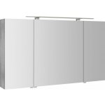 Sapho RIWA galerka s LED osvětlením, 3x dvířka, 121x70x17cm, dub stříbrný – Zbozi.Blesk.cz