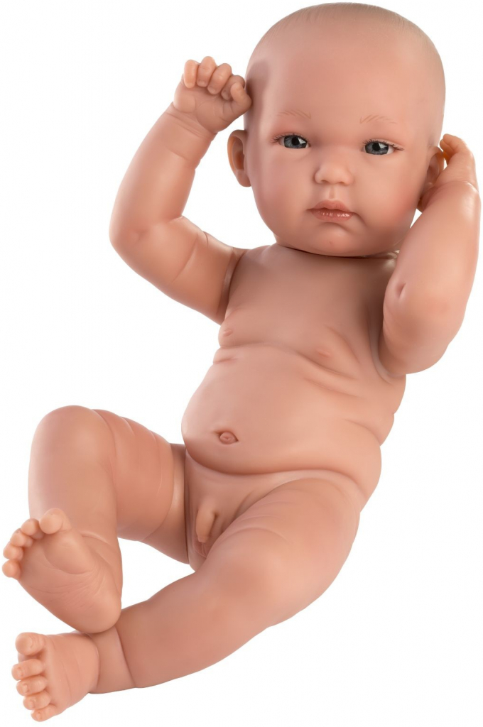 Llorens 63501 NEW BORN CHLAPEČEK realistická miminko s celovinylovým tělem 35 cm
