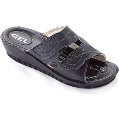 Dámské anatomické pantofle pro vbočený palec černé – Sleviste.cz