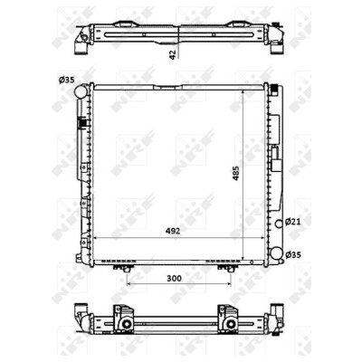 Chladič, chlazení motoru NRF 53876 – Sleviste.cz