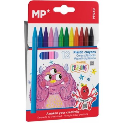 Main Paper S.L. pastelky voskové Plastic crayons sada 12 ks – Hledejceny.cz