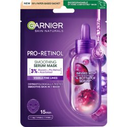 GARNIER Skin Naturals Pro-Retinol vyhlazující sérum maska 22 g