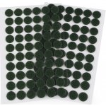 Suchý zip samolepicí kolečka Ø15 mm Varianta: 10 zelená tm., Balení: 1 karta 38869/68204/234974 – Hledejceny.cz