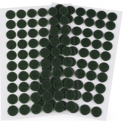 Suchý zip samolepicí kolečka Ø15 mm Varianta: 10 zelená tm., Balení: 1 karta 38869/68204/234974 – Hledejceny.cz