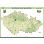 nakladatelství Kupka Česká republika - slepá mapa A2 (60x42 cm), bez lišt – Sleviste.cz
